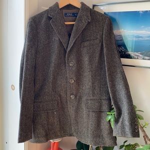 Classic Ralph Lauren tweed riding jacket